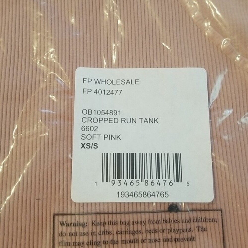 Free People Movement Cropped Run Tank Top in Soft Pink size XS=0-2 - Picture 9 of 15